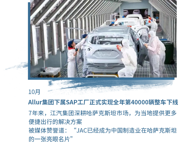 10月 Allur集团下属SAP工厂正式实现整年第40000辆整车下线